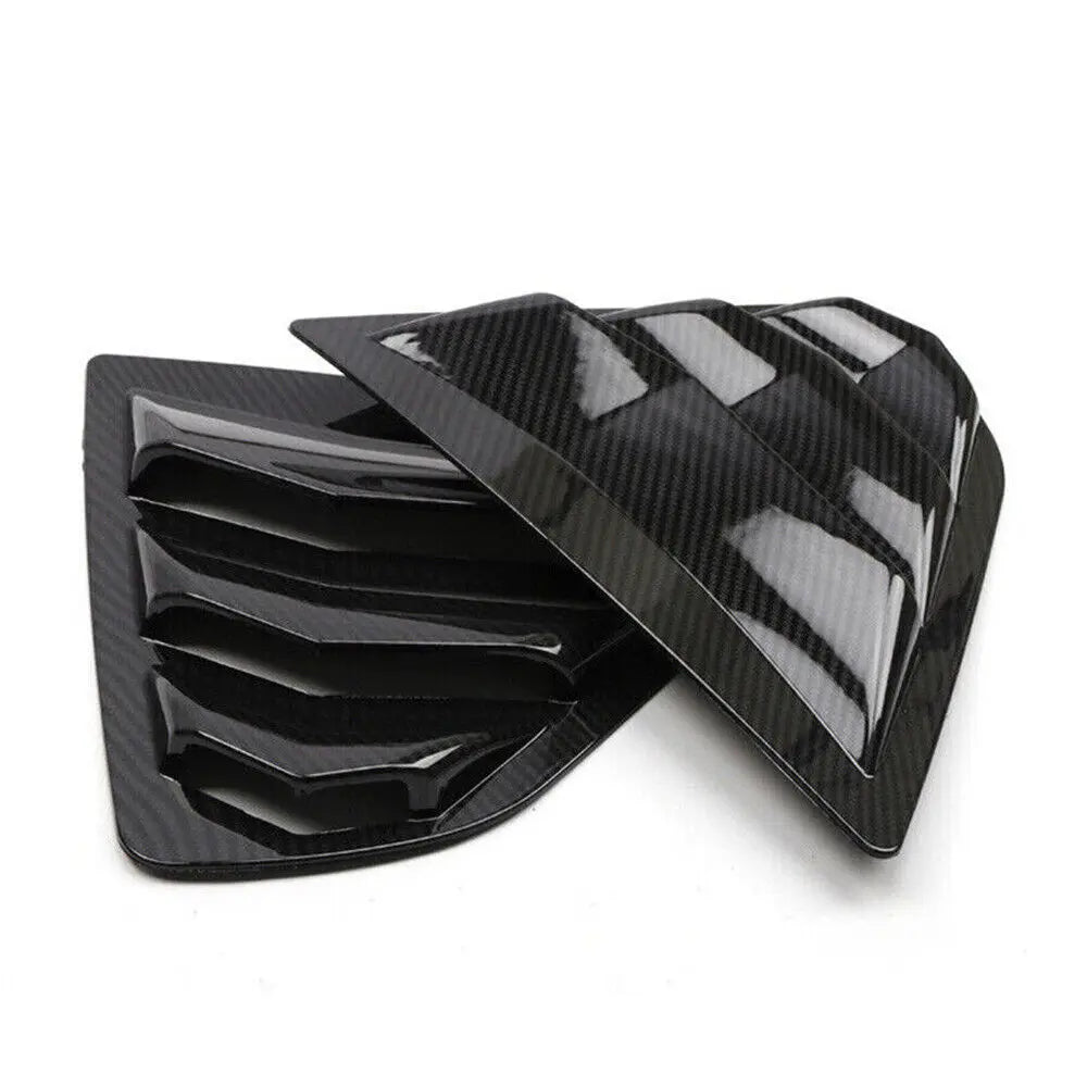 For Toyota Camry Sedan 2018-2023 Car Rear Louver Window Side Shutter Cover Trim Sticker Vent Scoop ABS Carbon Fiber Accessories Quake