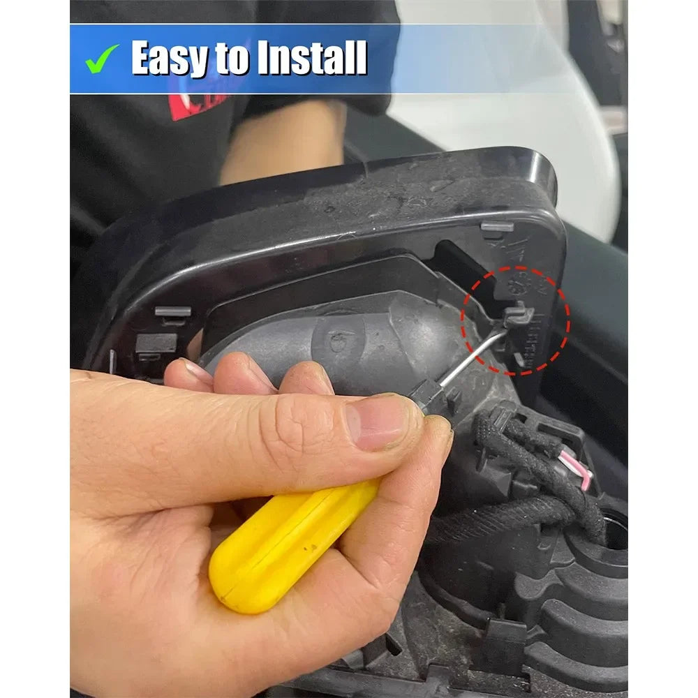 For Volkswagen Caddy 2015-2019 1x Car Exterior Rearview Side Mirror Frame Cover Holder Case Shell Housing Replace Accessories Quake