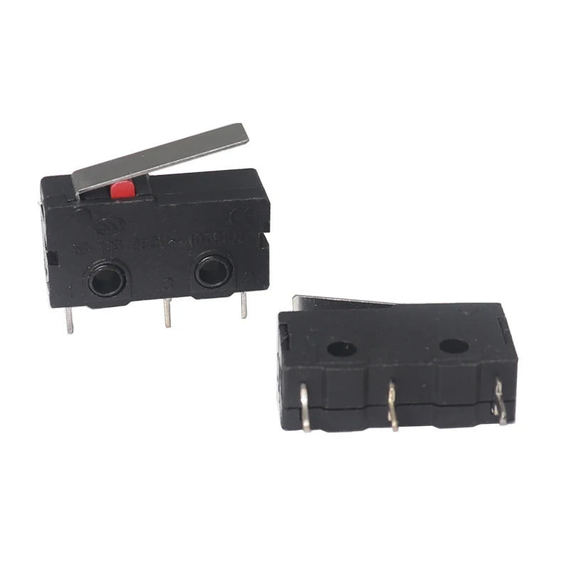 【10PCS】Micro Roller Lever Arm Open Close Limit Switch KW12-3 PCB Microswitch Quake