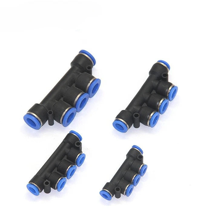 1PC PK PKG Pneumatic fittings: Pneumatic fittings, tubing quick connectors, tee PK6, 8 reducer PKG6-4,hose butt plastic fittings Quake