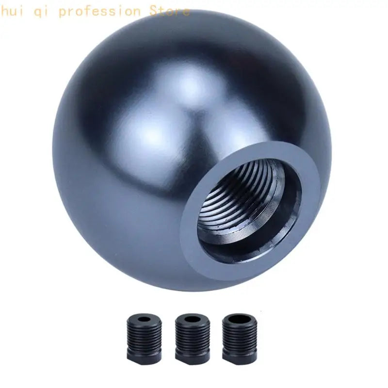 Universal Ball Shifter Knob Anodized Aluminum Ergonomic Design for Enhances Grip Easy Installation on Manual Automatic H8WE Quake 1titanium color CN