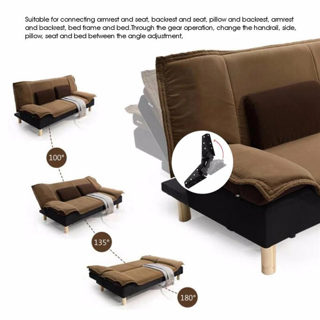 Adjustable Sofa Bed Hinge Set Mechanism Furniture Hardware for Bedroom Sofa Construction Quake