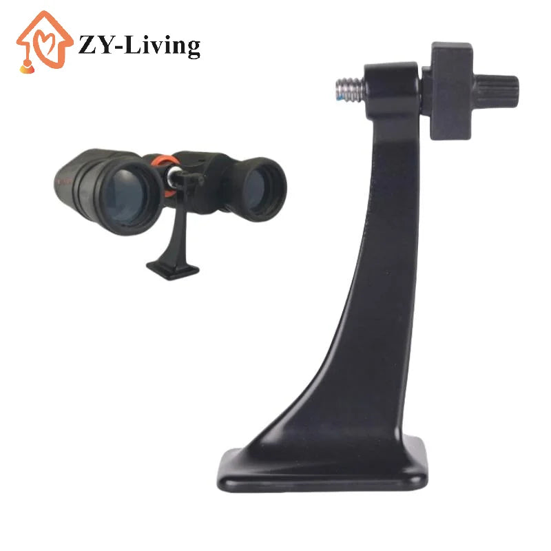 1PCS Mount Bracket Fully Metal Binocular Tripod Adapter Converter For Bino-Telescope Tripod Connector Quake