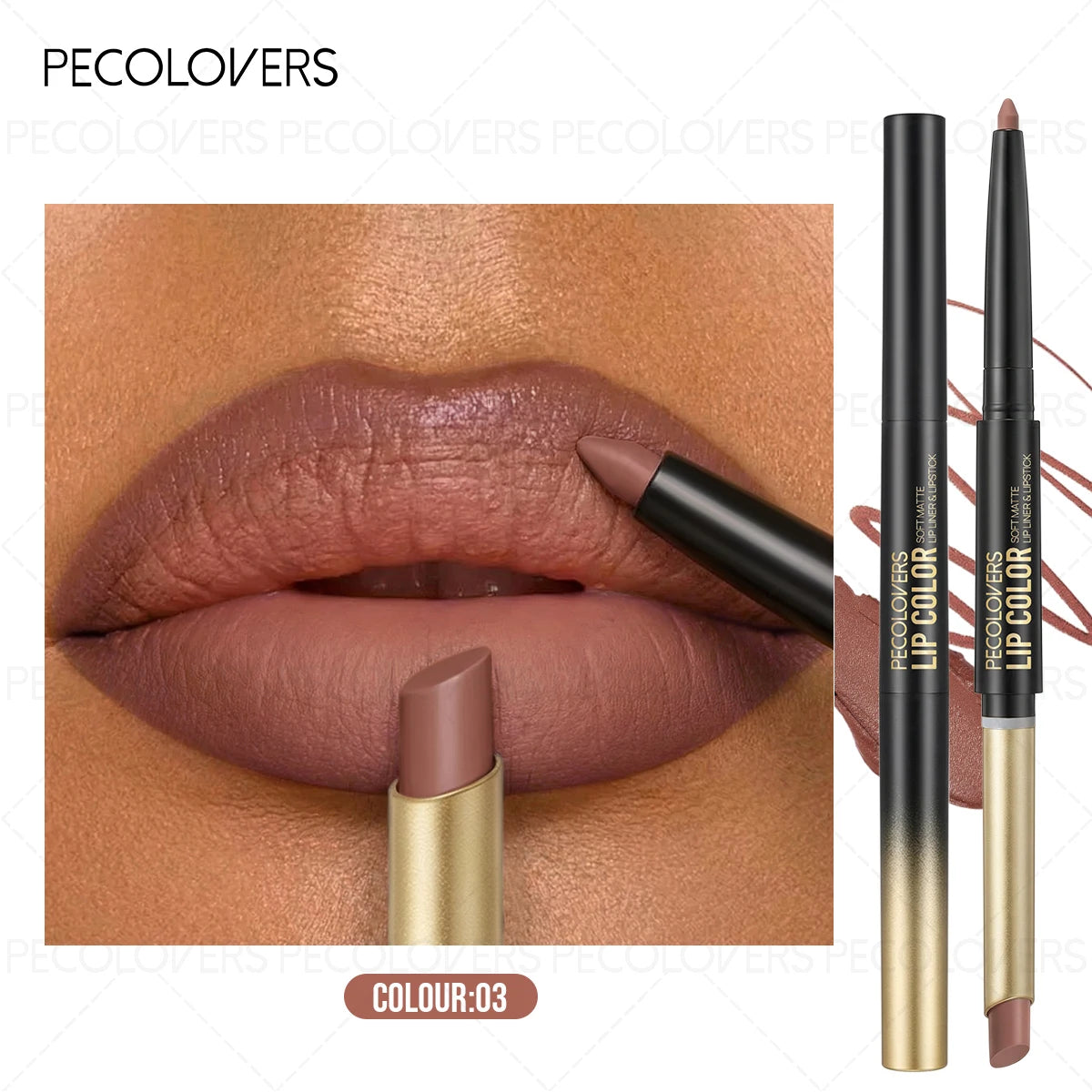 1PC Lip Liner, Multiple Colors To Choose From, Full and Charming Lips, Contouring Lips, Lip Cosmetics Quake 03