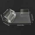 Transparent Rectangle Nail Art Stamper With Scraper Silicone Head Transfer Tool Fast Clear Jelly French Stamping Manicure Quake onesize