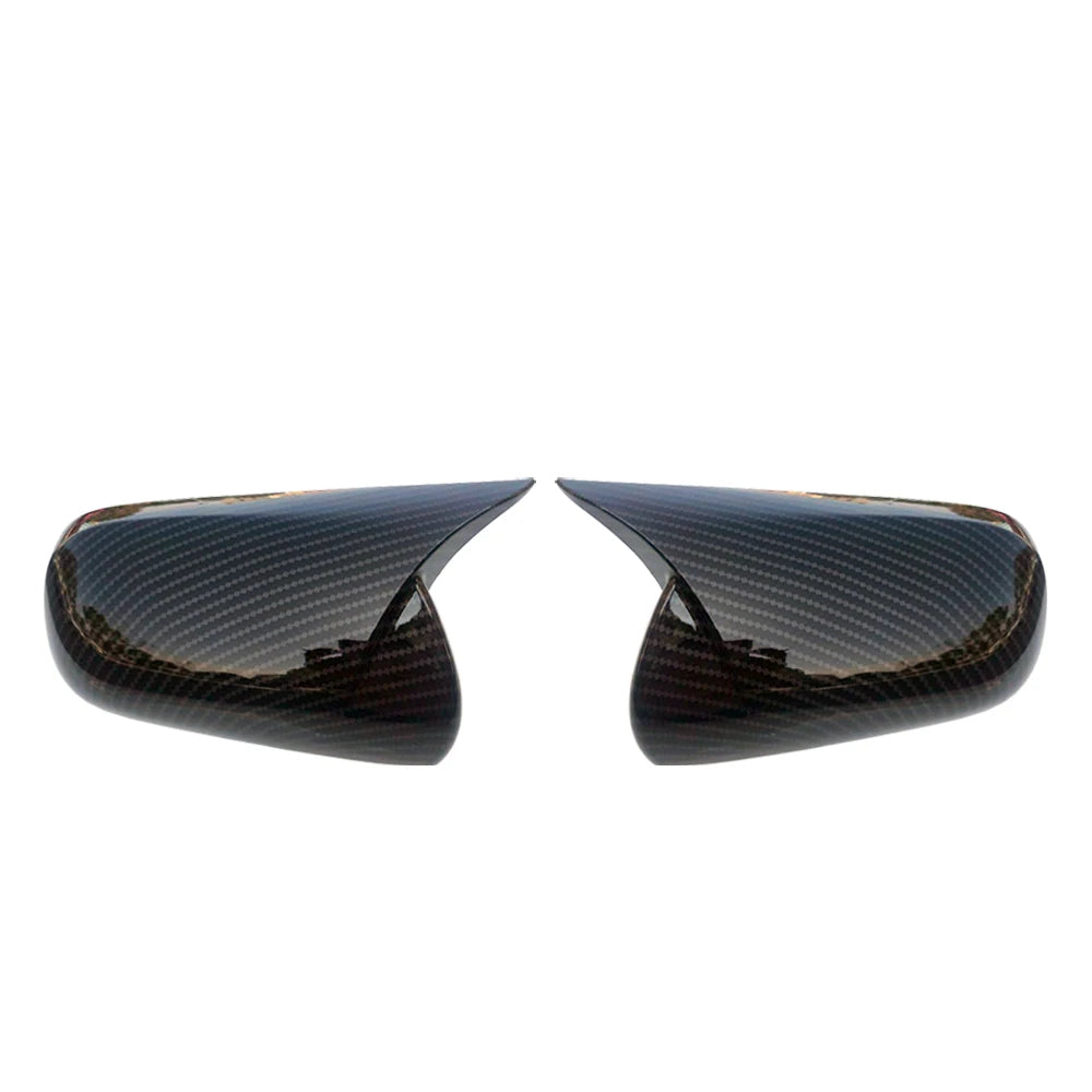 For Toyota Mark X Reiz 2005-2009 Car Rearview Side Mirror Cover Wing Cap Exterior Door Rear View Case Trim Carbon Fiber Look Quake