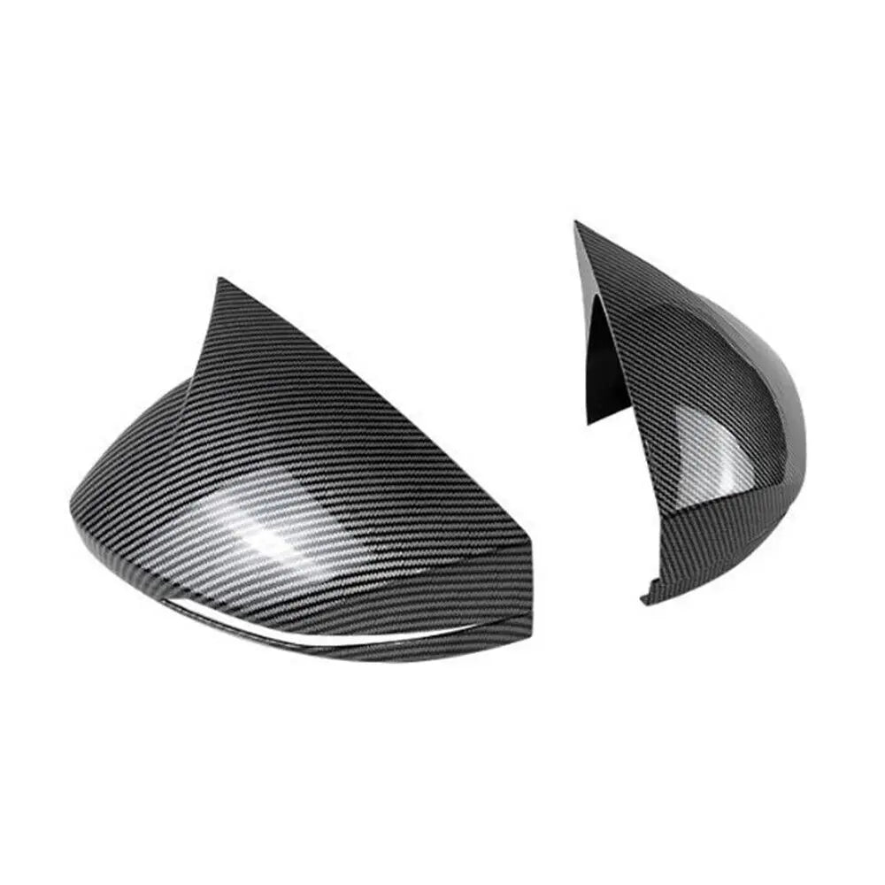 For Kia Sportage 2022-2024 Car Sticker Rearview Side Mirror Cover Wing Cap Exterior Door Rear View Case Trim Carbon Fiber Look Quake