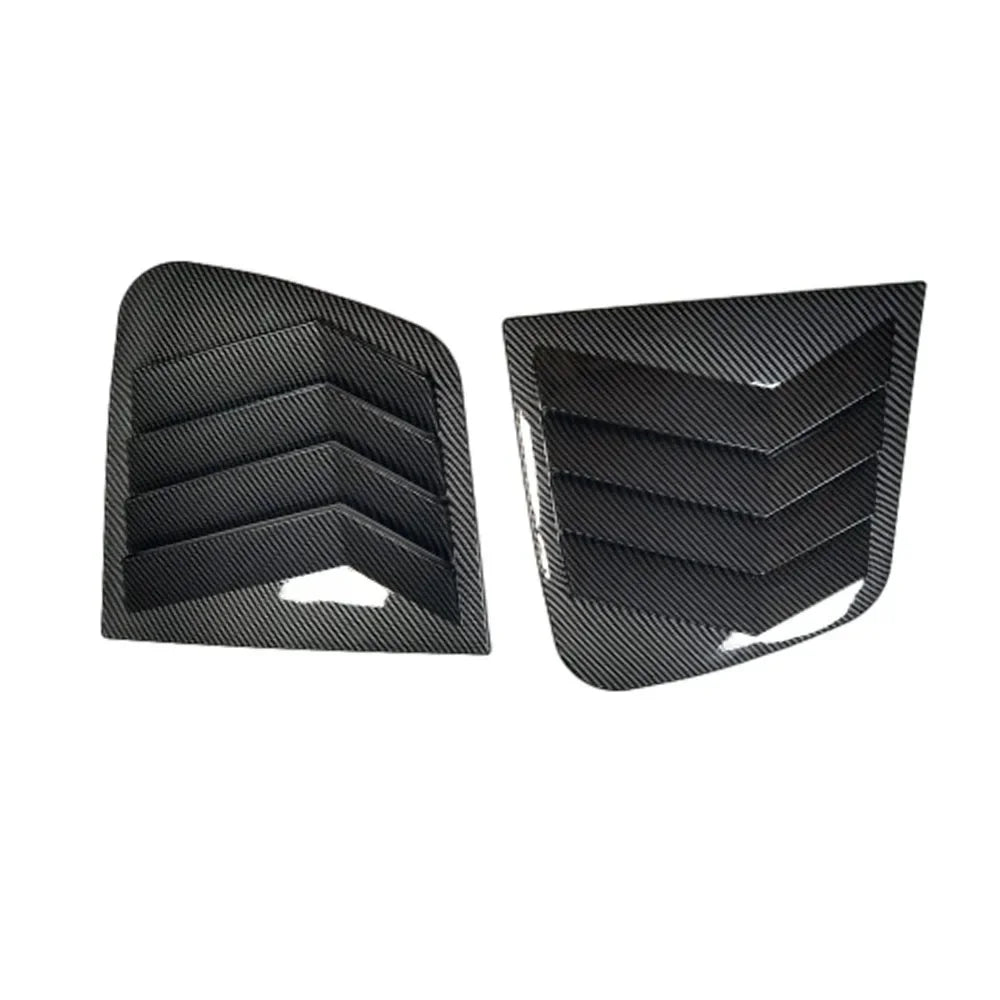 For Kia Sportage KX5 2016-2019 Car Rear Louver Window Side Shutter Cover Trim Sticker Vent Scoop ABS Carbon Fiber Accessories Quake