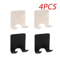 2/4PCS Plastic Shaver Holder Wall Mounted Adhesive Razor Hook Rack for Bathroom Shower - Strong Sticky No Drill Installation Quake M487 mix 4pcs
