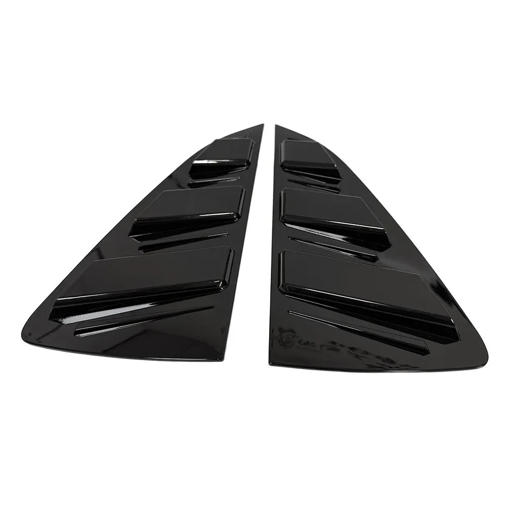 For Volkswagen VW Polo MK5 6R 6C 2011-2017 Car Rear Louver Window Side Shutter Cover Trim Sticker Vent Scoop ABS Carbon Fiber Quake