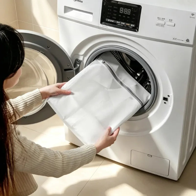 4PCS Fine Mesh Laundry Washing Bag Machine Wash Protector for Underwear Sweater Anti Deformation Clothes Cleaning Mesh Pouch Quake