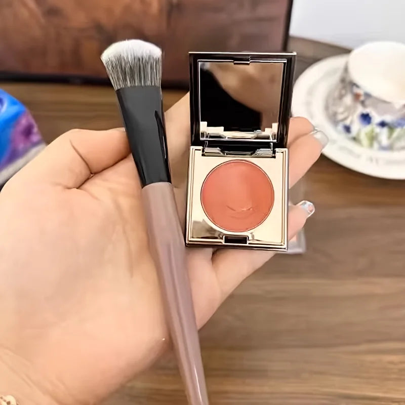 2 PCS Angled Blush Brush - Premium Contour Brush for Blush, Bronzer & Powder Makeup Application - Vegan, Cruelty-Free Quake