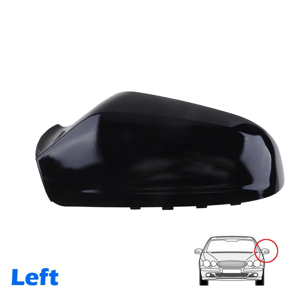 For Opel Vauxhall Astra H 2004-2009 Car Rearview Replacement Side Mirror Cover Wing Cap Exterior Door Case Trim Gloss Black Auto Quake Gloss Black L
