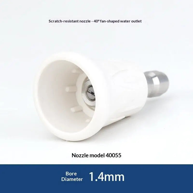 Quick Connect Stainless Steel Car Washer Sector Sprayer Nozzle Tips With Soft Rubber Sleeve High Pressure Wash Nozzles Quake A11
