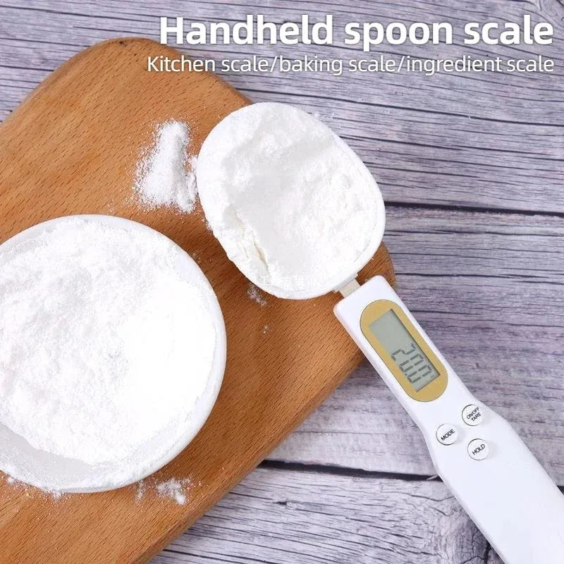 Detachable Spoon Head Electronic Scale High Accuracy Kitchen Food Weighing Scale Coffee Baking Home Commercial Measuring Supply Quake