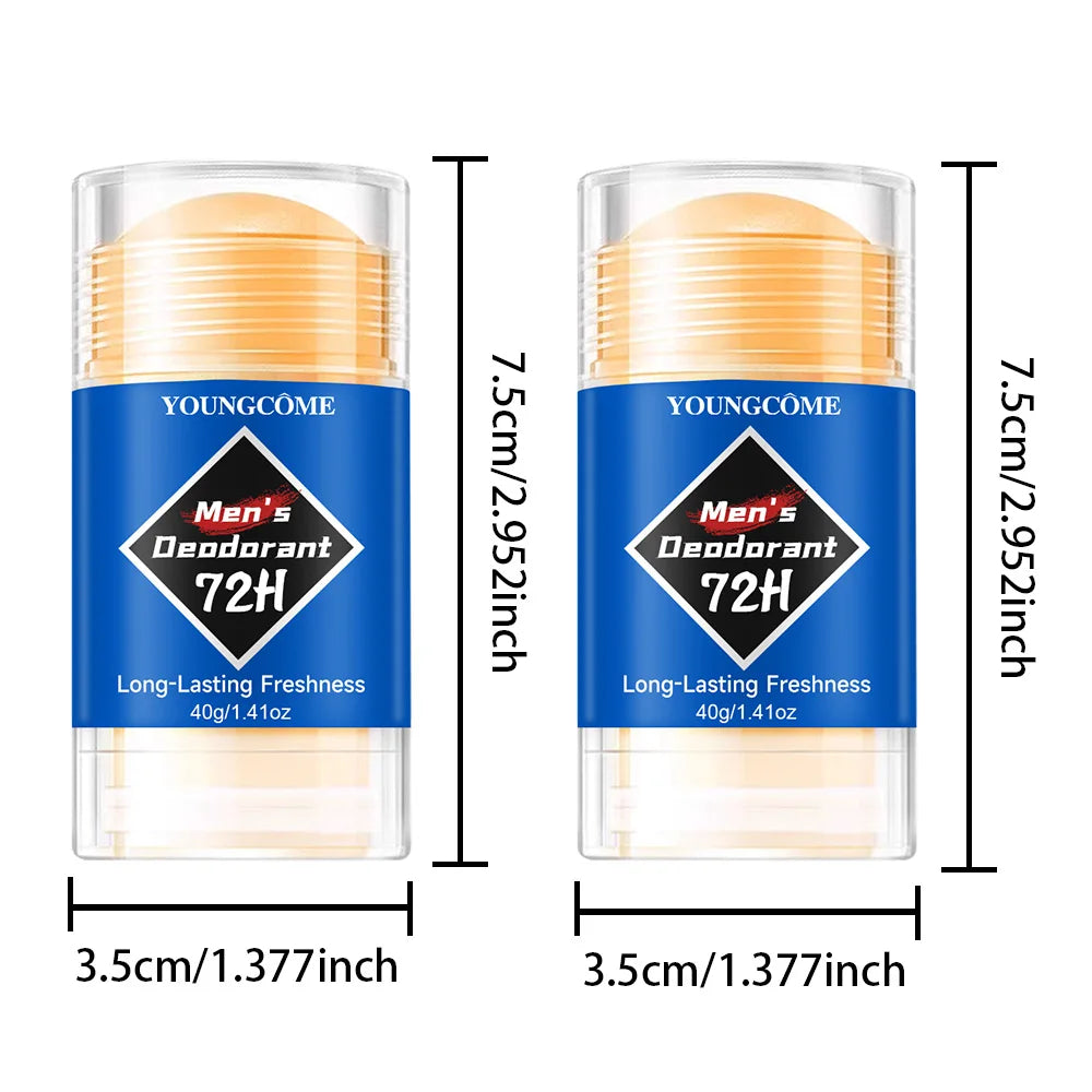 Men Odor Remove Cream Underarm Bad Smell Sweating Removal Armpit Refreshing Antiperspirant Lasting Aroma Deodorant Body Care Quake 2P