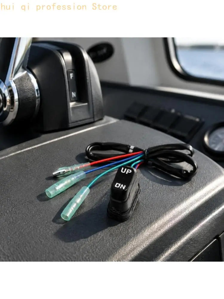 Corded Power Tilts Trim Switches 18286A43 Replacements for Remote Control Box, Marine Tilts Assembly for 25–400HP Motor Quake CN