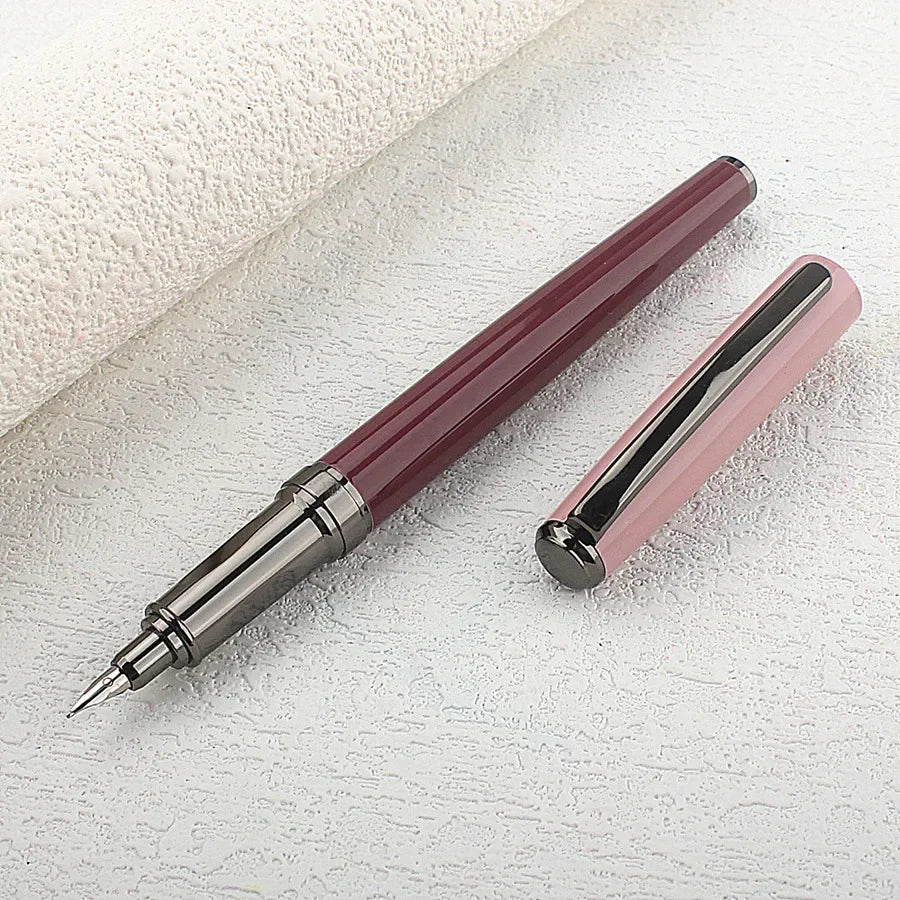5016 Morandi Green Metal Fountain Pen Extra Fine / Fine Nib 0.38 mm Elegant Excellent Business Office Pen Quake
