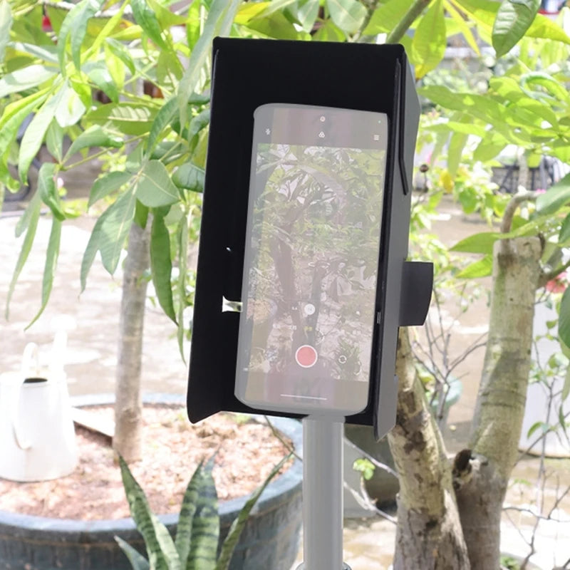 Folding Phone Sunshade Holder with Magnetic Attachment Reduces Sunlight Interferences and Enhances Screen Visibility K1KF Quake