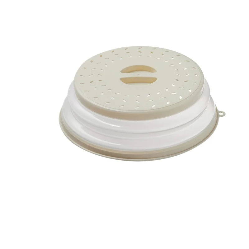 Collapsible Microwave Splatter Cover Heating Lid Breathable Oil Splash Guard Multifunctional Food Plate Cover Quake