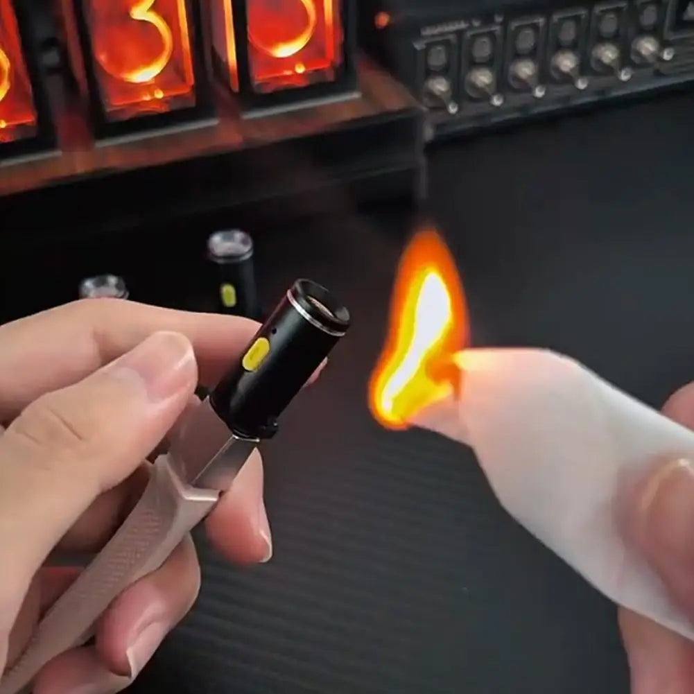 Type-C Mini Windproof Heating Wire Electronic Matchless Lighter Portable Outdoor Small Flame Starter Quake