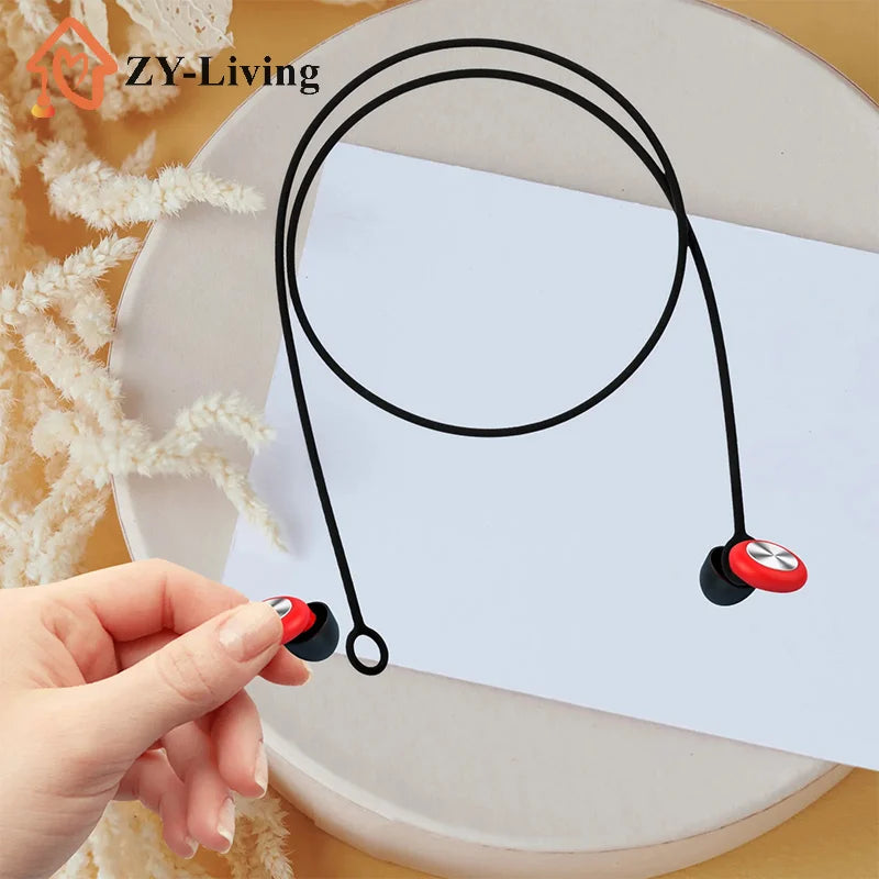 1Pcs Outdoor Earplugs Earbud Lanyard Work Travel Sleep Connector Cord Anti-lost Rope Silica Gel Earphone Strap Quake