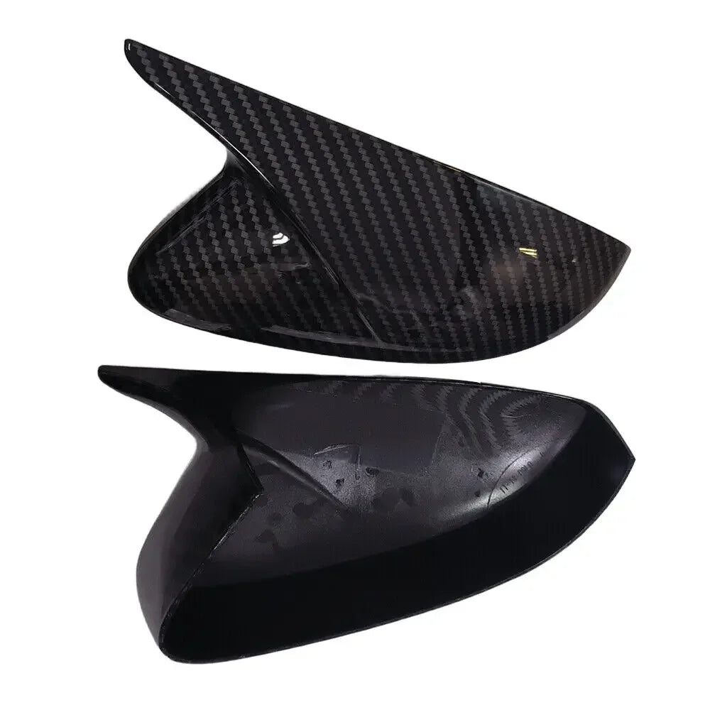 For Skoda Rapid 2011-2015 Car Sticker Rearview Side Mirror Cover Wing Cap Exterior Door Rear View Case Trim Carbon Fiber Look Quake