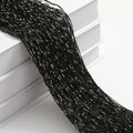 Festival Room Divider Net Window Curtains Screen Panel Door Fly Screen Hanging Beaded Curtains Glitter String Curtain Quake black