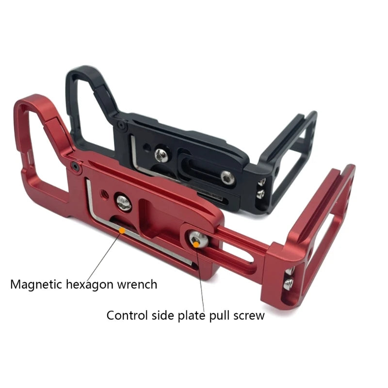 Quick Release Plate Base Grips Handle, Hand Grip Handle Quick Release L Plate Holder for Sony A7r4 a7m4 A7S3 A1 Camera K1KF Quake