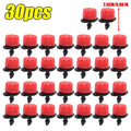 8 Holes Adjustable Mini Garden Sprinklers Automatic Drip Irrigation Nozzle Watering Hose Dropper DIY Irrigation System Fittings Quake 30PCS