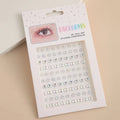 Love Star Drill Eyes Makeup Jewelry Crystal Rhinestones Tattoo Stickers DIY Face Eyes Eyebrow Tear Makeup Party Tattoo Stickers Quake line 2-ab white