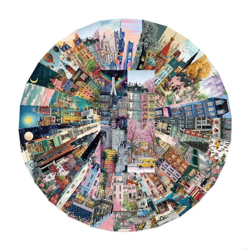 Illustrated Bookmarks Set with 30 Assorted City Scene Designs, Paper Page Markers for Books, Journals, Planner K1KF Quake