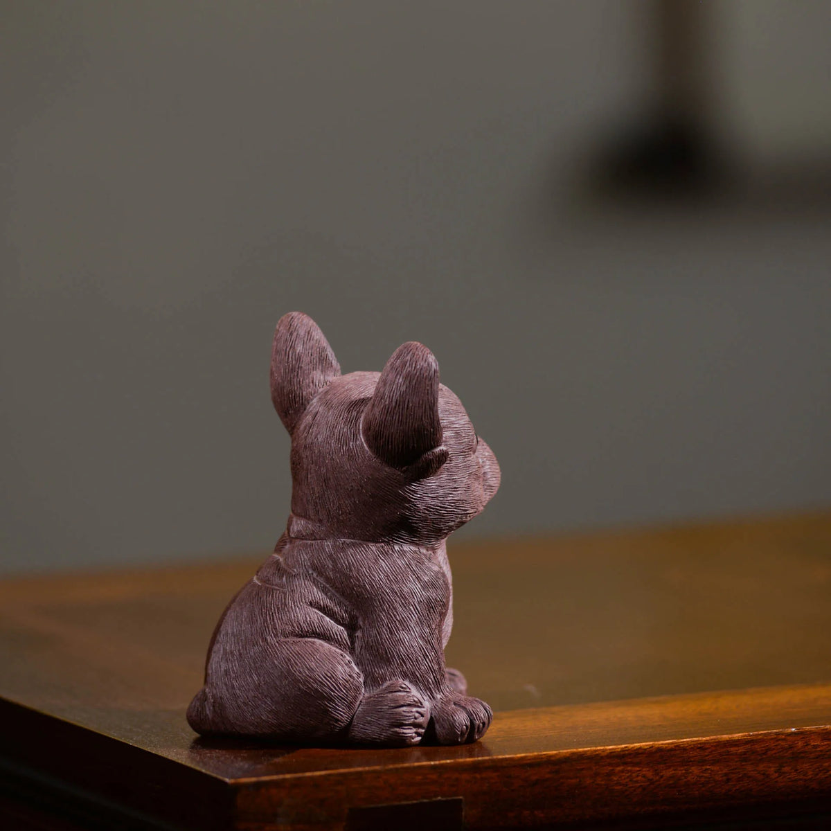 Zisha Tea Pet Dog Small Ornament Zodiac Puppy Bulldog Starling Wealth-enhancing French Bulldog Tea Play Sculpture Quake