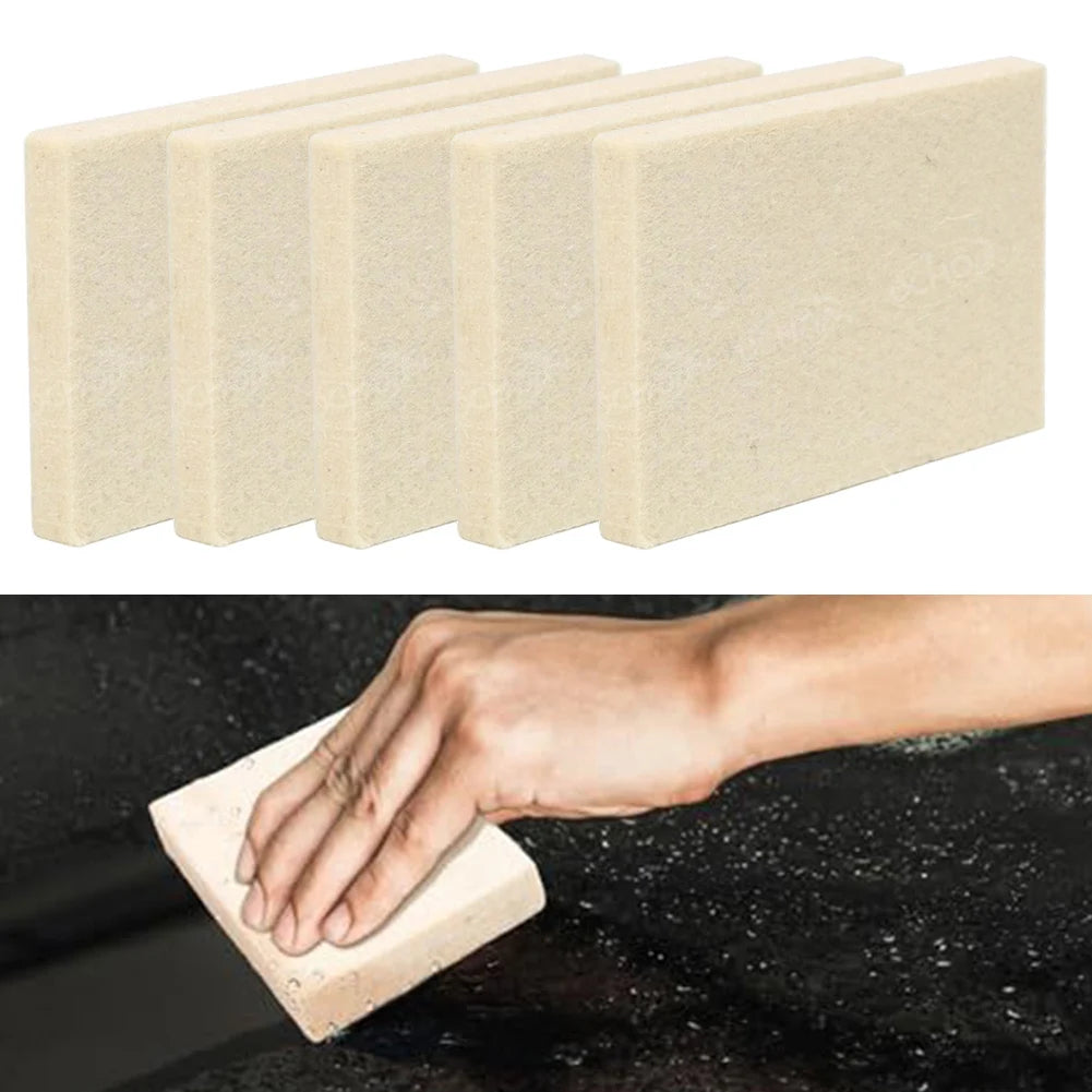 Wool Felt Squeegee Set of 5 for Car Vinyl Wrap Window Tinting Glass Film Application Decal Smoothing and Craft Work Quake A