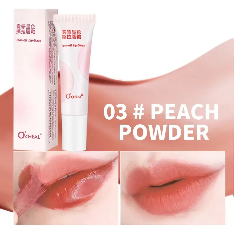 O'CHEAL Velvet Lip Tint 12H Wear Transfer-Proof Long-Lasting Non-Drying Glossy Stain with Smudge-Proof Feature 10 Colors Quake 03