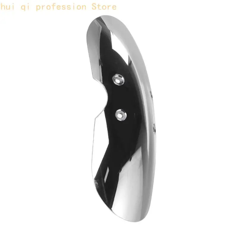 Short Retro Front Mudguard for 2001-2016 Air-Cooled Models, ABS Wheel Cover with Four Mounting Holes Mount Fit H8WE Quake Electroplating color CN