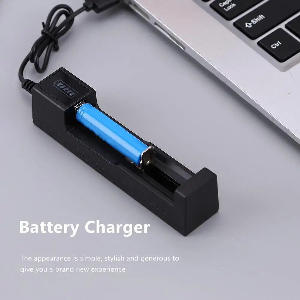 Smart Charger Adapter for 18650 22650 16340 Rechargeable Batteries 1 Slot Quake Default Title
