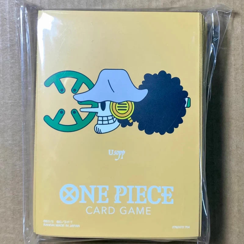 Straw Hat Crew Card Sleeves Set 66x92mm 70pcs, Zoro Nami Usopp Sanji 4 Designs Official Style Protectors Anime Gift for Children Quake wu suo pu