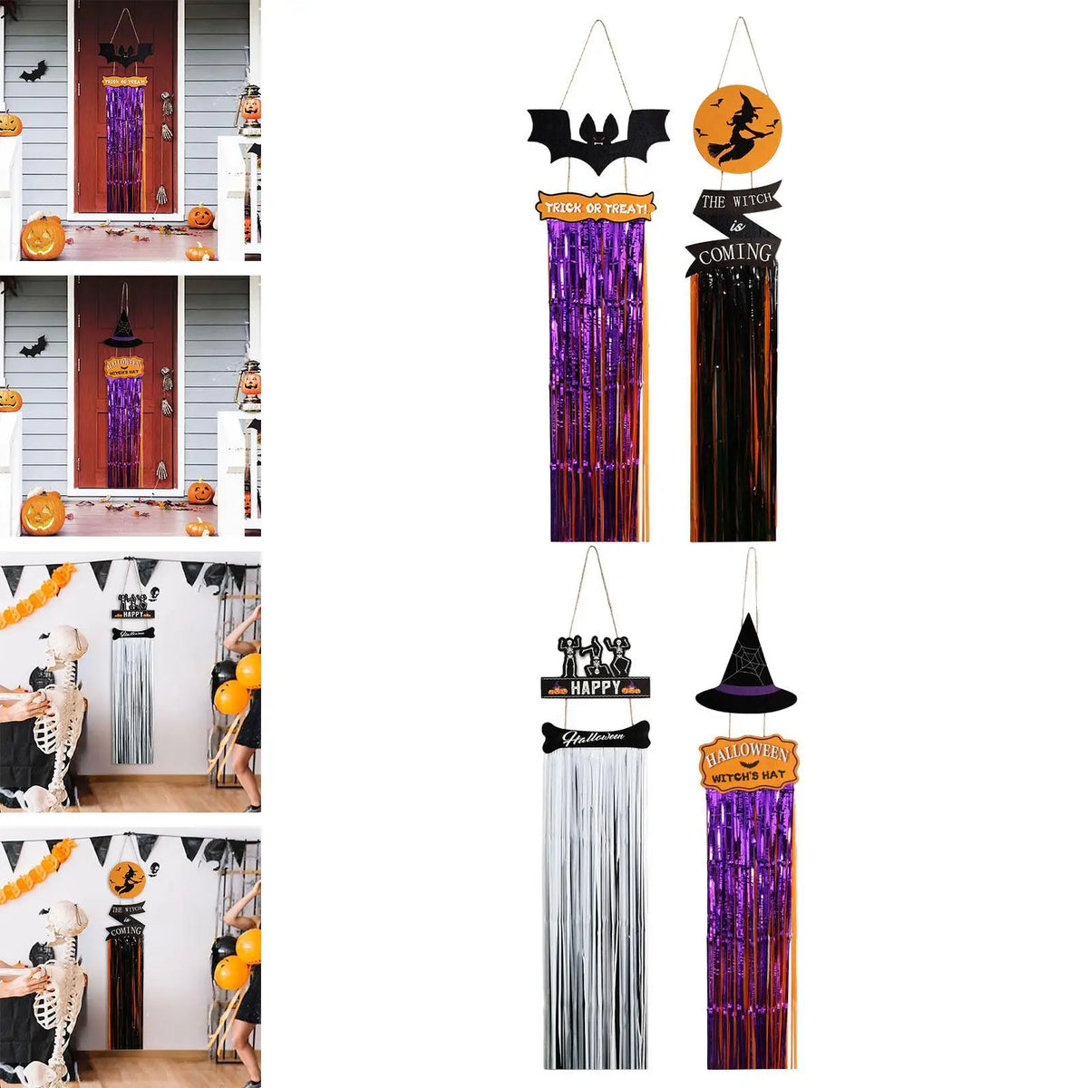 Halloween Hanging Sign Versatile with Lanyard for Relatives Wall Plaque Wood Ornament for Indoor Living Room Window Outdoor Wall Quake