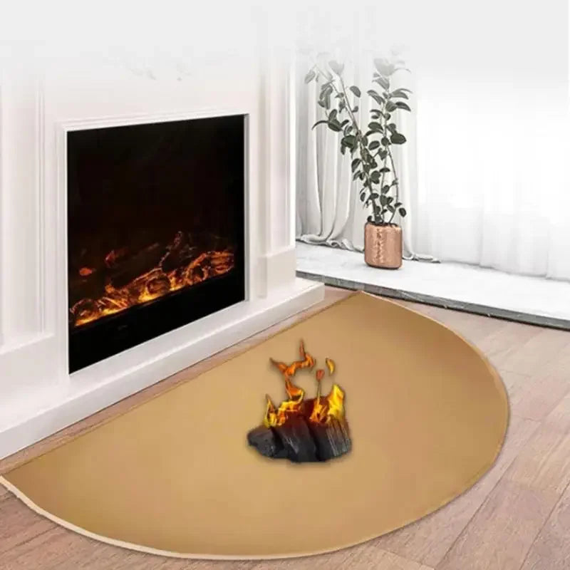 Heavy Duty Fireproof Rugs For Fireplaces Stove Grills Heat Resistant Fiberglass Silicone Floor Mat With Easy Clean Surfaces K1KF Quake