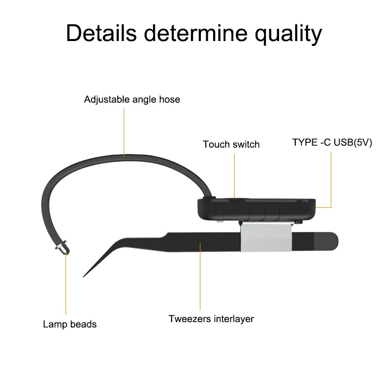 Mini Handheld Rechargeable UV Eyelash Extension grafting Lamp, Fast Curing for Glue, Wireless Tweezer Light Quake