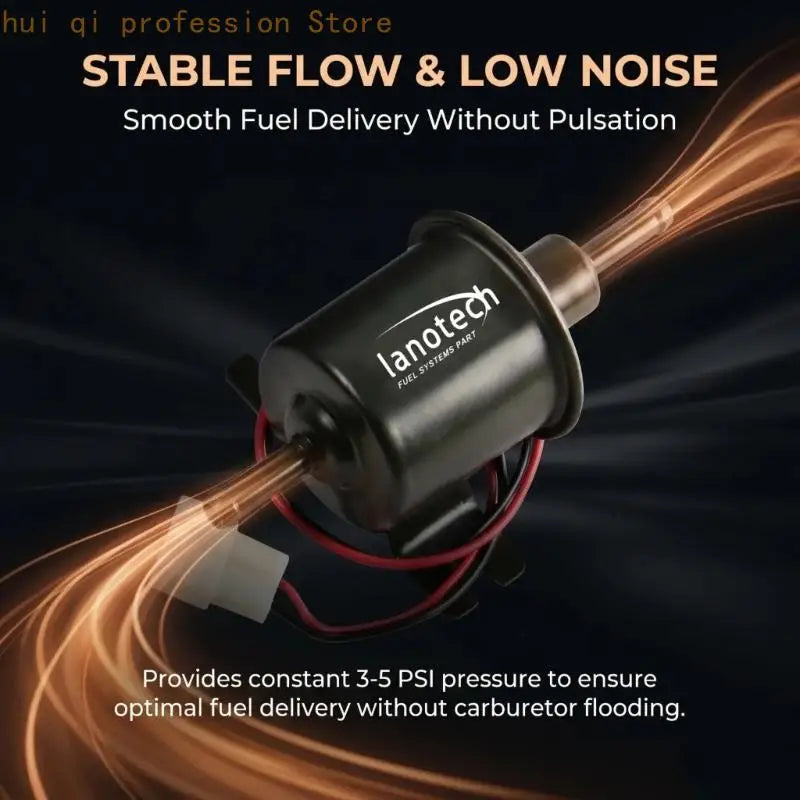 External Feed Pump Low Pressure Replacement Part with Visible Wiring Leads and Black Housing H8WE Quake