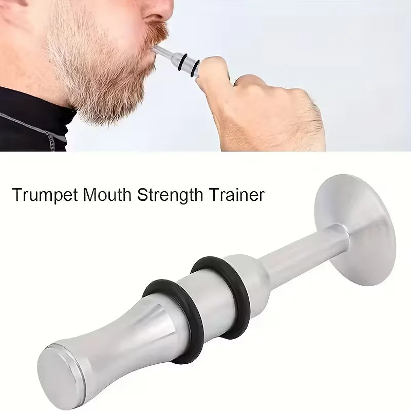 Embouchure Trumpet Trainer,Mouth Strength Trainer Lip Muscle Builder Training Device for Trumpet,Cornet,Trombones,Saxophones Quake