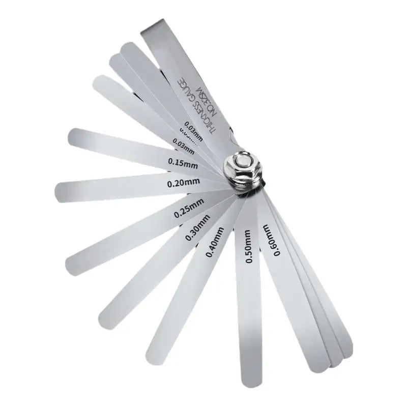 32Pcs/set Portable Durable Feeler Gauge Various Specifications Arc Stainless Steel Feeler Gauge Gauge Rangefinder Quake 1PCS