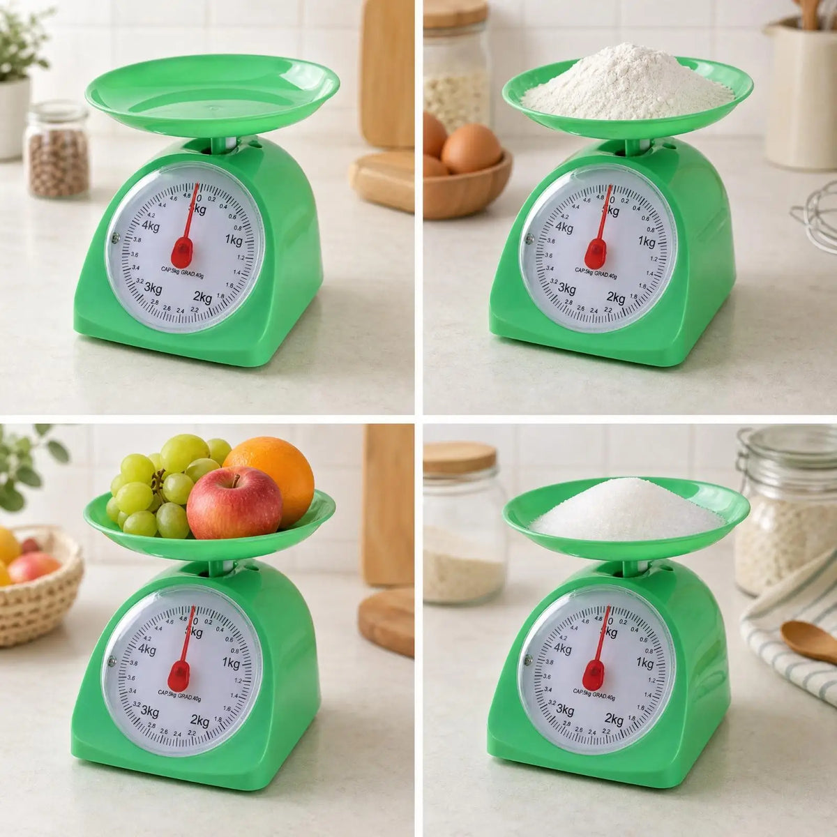 Kitchen Weighing Scale Mechanical Spring Type 5kg Analog Display for Ingredient Measurement in Kitchen Classroom Quake
