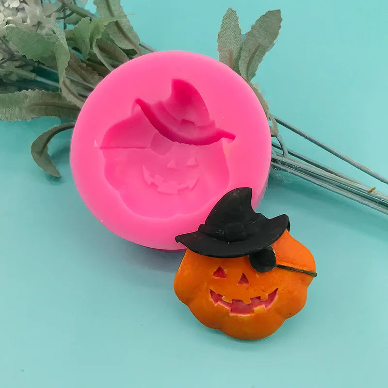 Pirate Pumpkin Shaped Silicone Mold DIY Halloween Theme Cake Mold Baking Decoration Quake