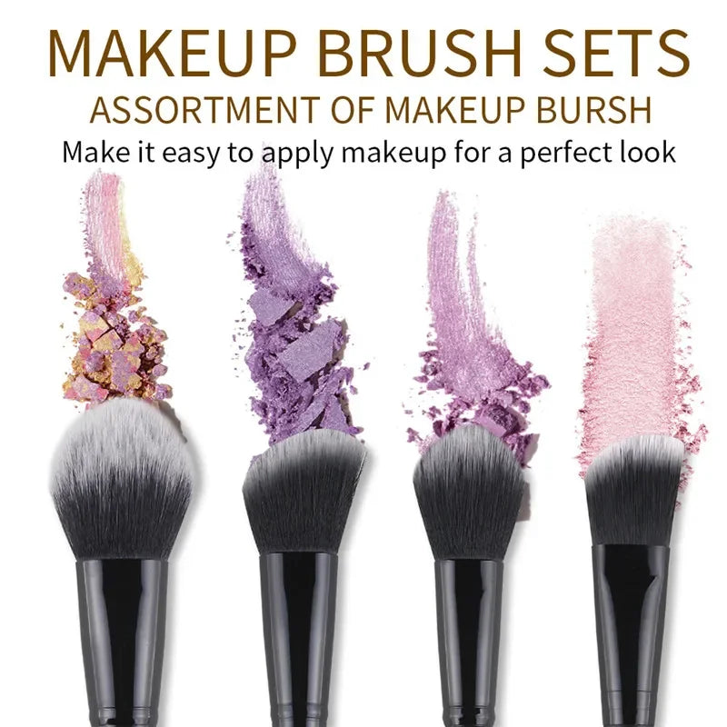 New 3/9/15pcs Professional Makeup Brush Set With Bag Powder Eyeshadow Brush Brochas Maquillaje Cosmetics Tool Quake