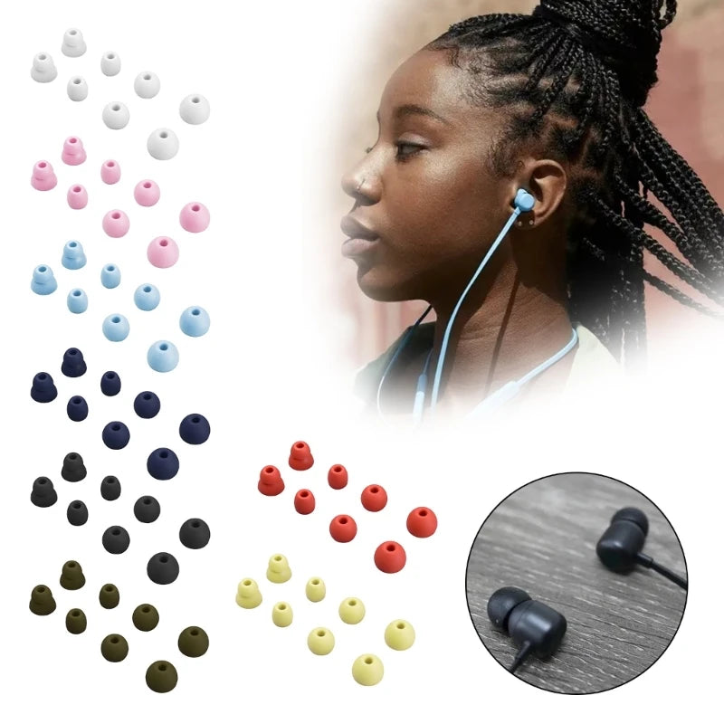 8Pcs Silicone In-Ear Bluetooth-compatible Earphone Case For Beats / X Covers Ear Caps Pads Bud Earbuds Eartips K1KF Quake