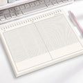 Simple Thicken Paper Coil Notebook Grid/Horizontal Lines Partition Design B5 Notepad Flip-up Notepad Students Quake Grids
