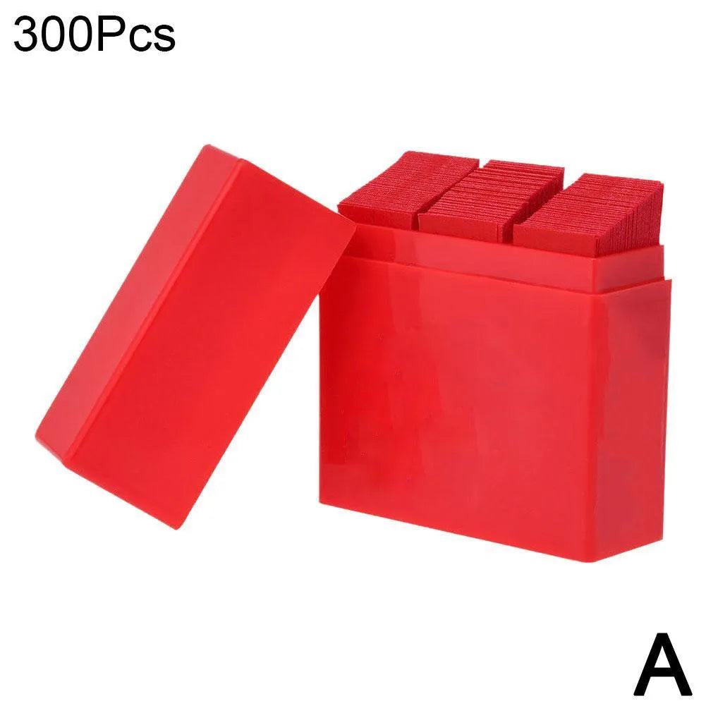 300 Sheets Dental Bite Paper Disposable Dentist Blue/Red Double-Sided Bite Strip Oral Teeth Care Whitening Dentistry Material Quake 300red